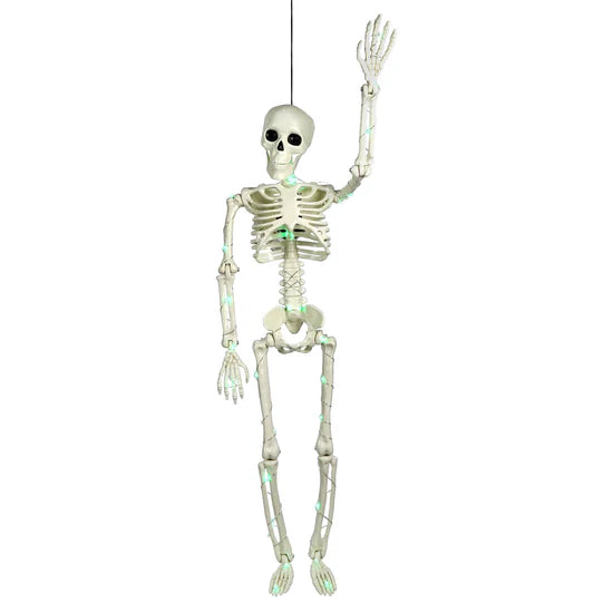 24" LED Lighted Hanging Skeleton