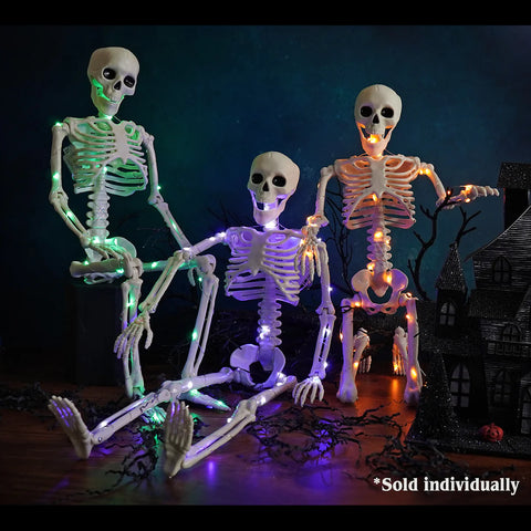 24" LED Lighted Hanging Skeleton