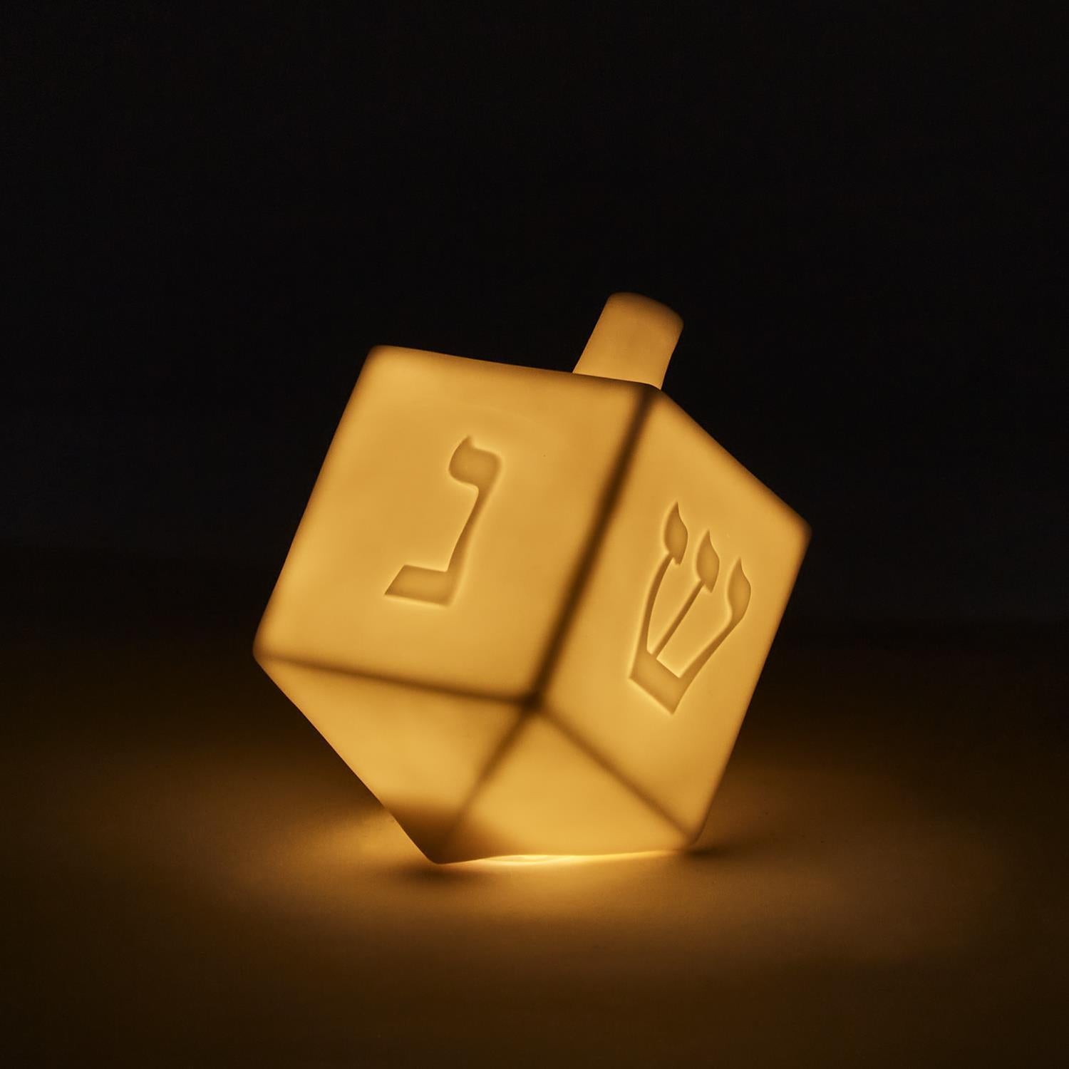 Porcelain LED Dreidel