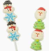 Holiday Stacked Marshmallow Lollipops