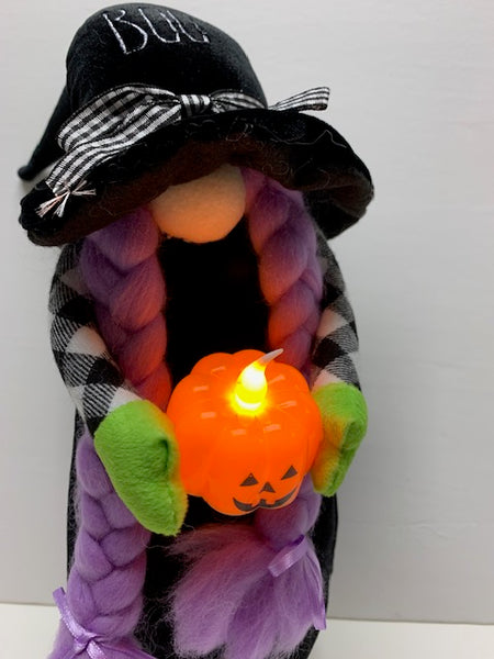 Light-up Standing Gnome Witch