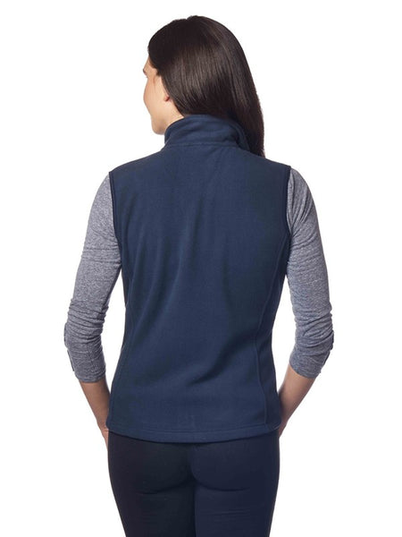 "Sharp" Black Fleece Vest Ladies