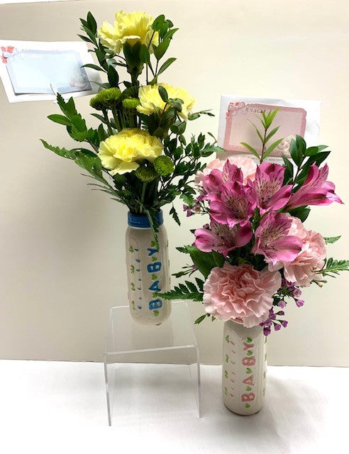 Baby Bottle Bud Vase