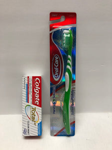 Toothbrush & Colgate set