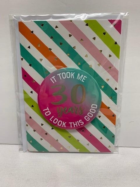 Birthday Card with Pin