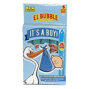 El Bubble It's A Boy 5 Pack Bubble Gum